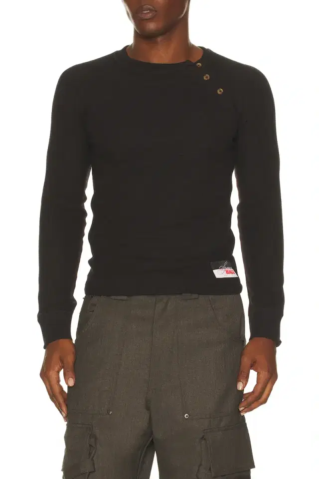 Spencer Badu Red Layered Long Sleeve Tee
