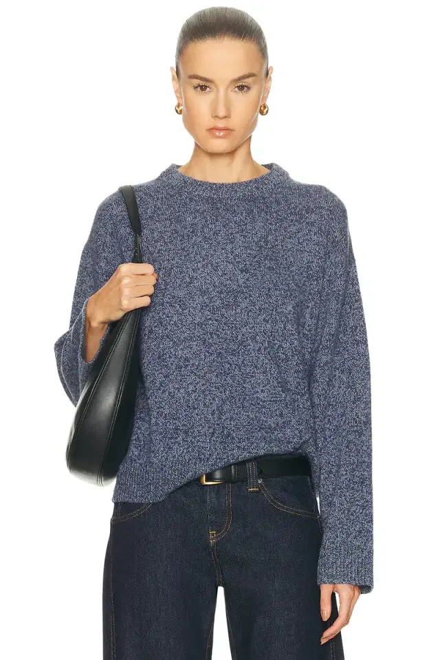 The Elder Statesman Zuma Marl Crewneck Sweater