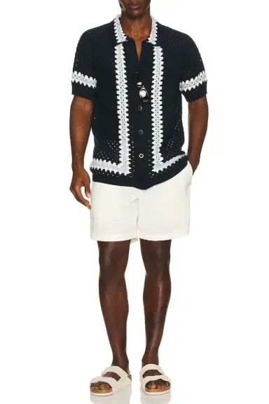 Frescobol Carioca Marques Crochet Cardigan Shirt | Thumbnail 5