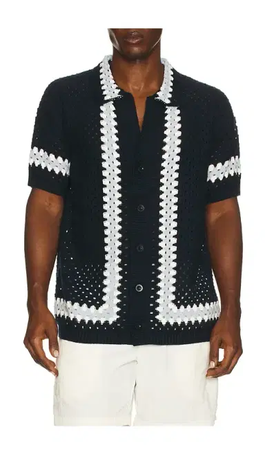 Frescobol Carioca Marques Crochet Cardigan Shirt | Thumbnail 1