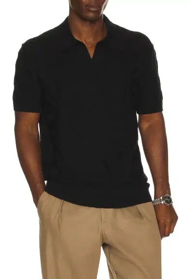 Frescobol Carioca Rino Jacquard Knit Polo | Thumbnail 1