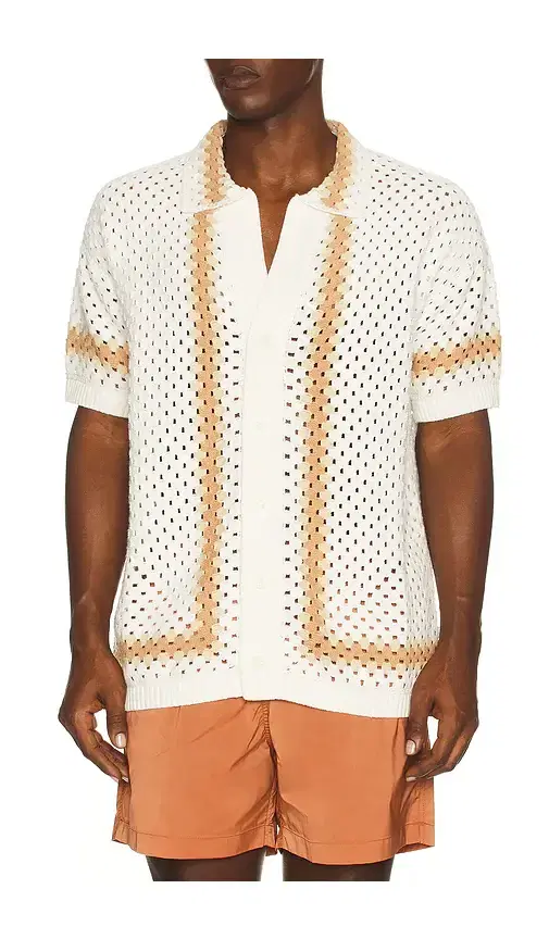 Marques Crochet Cardigan Shirt