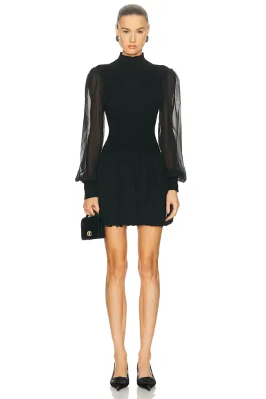 Frame Sheer Sleeve Dress | Thumbnail 3 Frame Sheer Sleeve Dress | Thumbnail 3