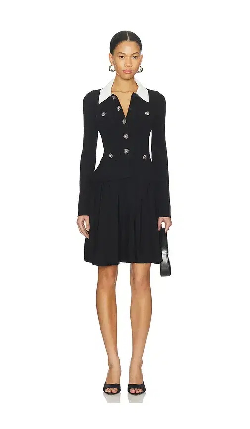 self-portrait Tailored Knit Mini Dress