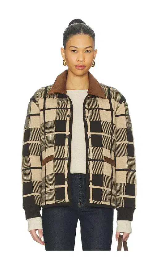 Quilted Plaid Liner Jacket