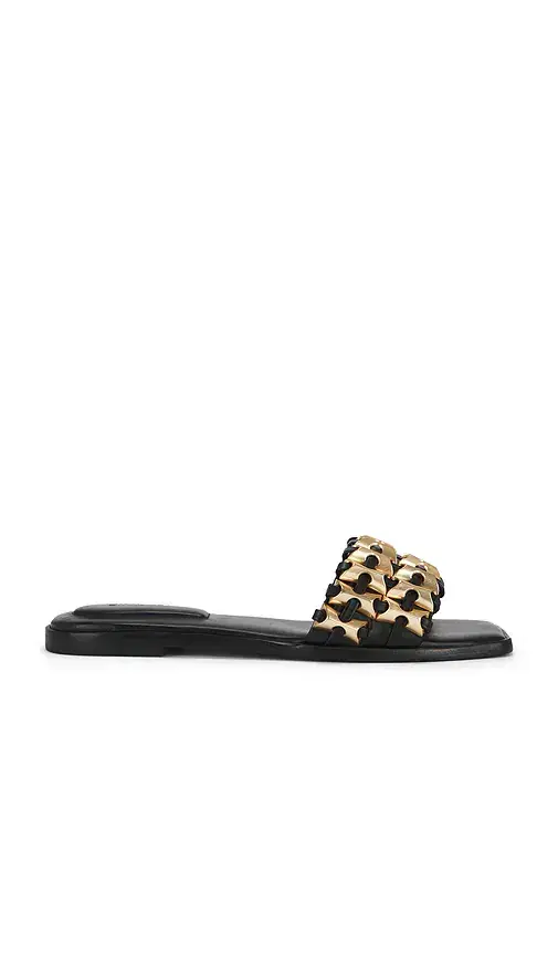 SIMKHAI Faye Beaded Leather Flat Slide