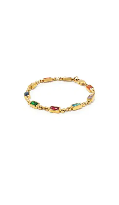 Nialaya Rectangle Tennis Bracelet | Thumbnail 2 Nialaya Rectangle Tennis Bracelet | Thumbnail 2