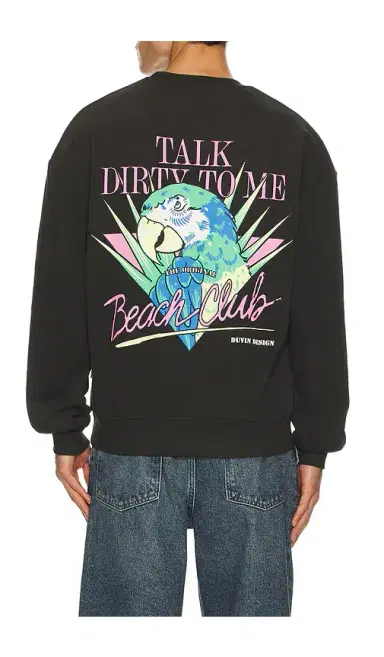 Duvin Design Talk Dirty Crew Sweatshirt | Thumbnail 1