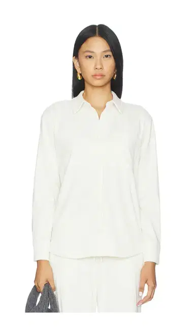 Beyond Yoga Breathe Easy Corduroy Button Front Shirt | Thumbnail 2
