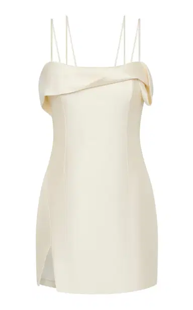 Rachel Gilbert Bronte Wool-Silk Satin Mini Dress | Thumbnail 1
