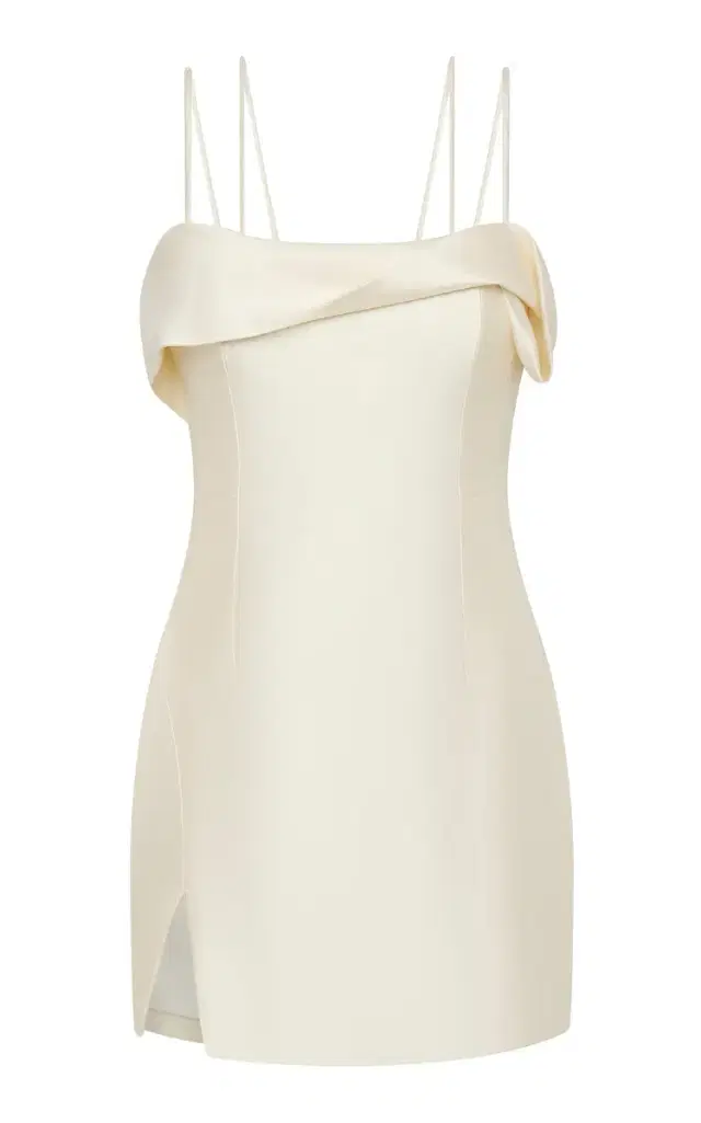 Rachel Gilbert Bronte Wool-Silk Satin Mini Dress
