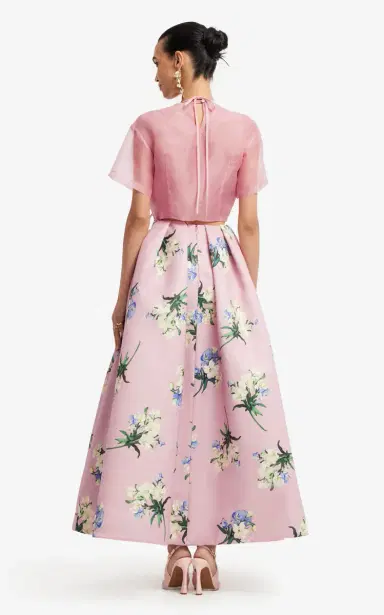 Leo Lin Victoria Floral-Print Mid-Rise Maxi Skirt | Thumbnail 6