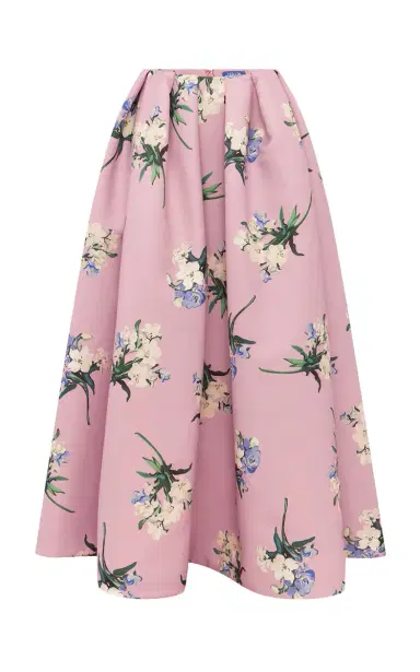Leo Lin Victoria Floral-Print Mid-Rise Maxi Skirt | Thumbnail 7