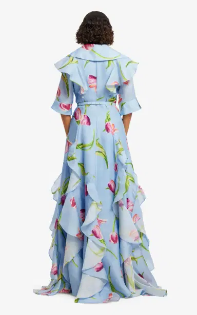 LEO LIN Isabella Floral-Print Silk Maxi Dress | Thumbnail 6