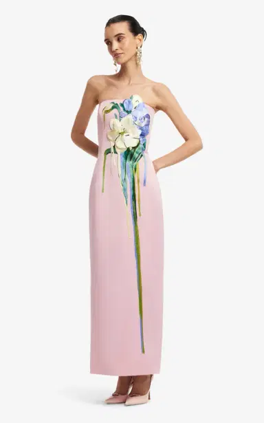 LEO LIN Rayna Floral-Embroidered Maxi Dress | Thumbnail 3