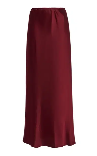 LESET Barb Satin Maxi Skirt | Thumbnail 1