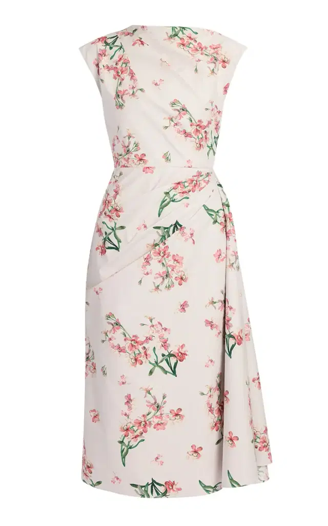 Floral Cotton Midi Dress