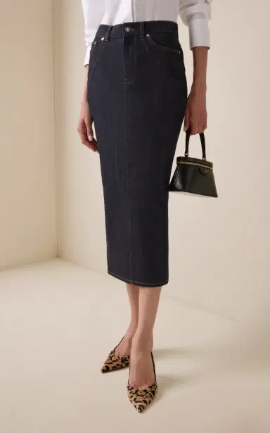 Givenchy Tailored Denim Midi Skirt | Thumbnail 3 Givenchy Tailored Denim Midi Skirt | Thumbnail 3