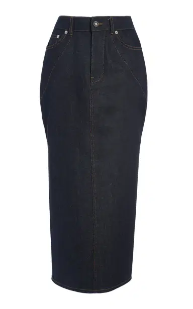 Givenchy Tailored Denim Midi Skirt | Thumbnail 6 Givenchy Tailored Denim Midi Skirt | Thumbnail 6