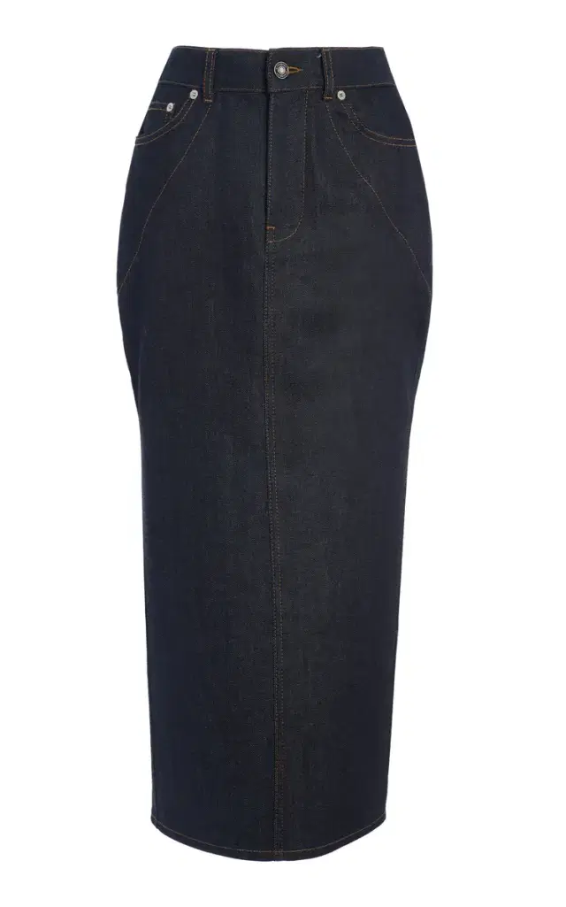 Givenchy Tailored Denim Midi Skirt