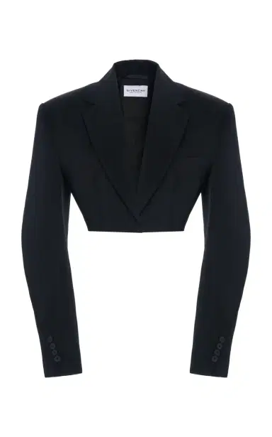 Givenchy Cropped Cocoon Tuxedo Jacket | Thumbnail 6 Givenchy Cropped Cocoon Tuxedo Jacket | Thumbnail 6