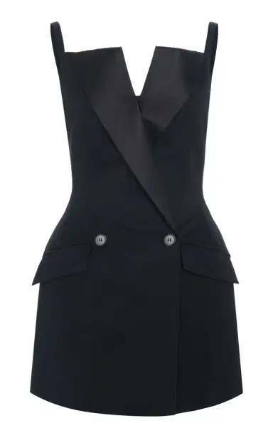 Givenchy Wool Grain De Poudre Mini Tuxedo Dress | Thumbnail 6 Givenchy Wool Grain De Poudre Mini Tuxedo Dress | Thumbnail 6