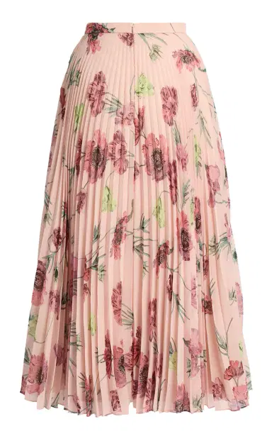 Erdem Floral Plisse Voile Midi Skirt | Thumbnail 5 Erdem Floral Plisse Voile Midi Skirt | Thumbnail 5