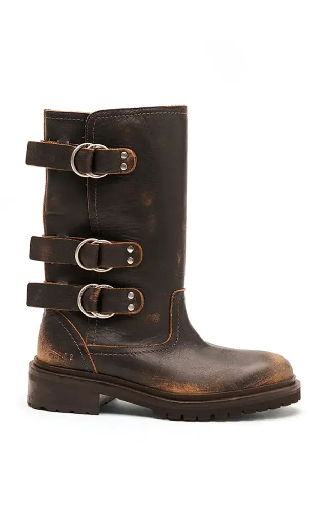 Kurt With Straps Leather Upper Boots