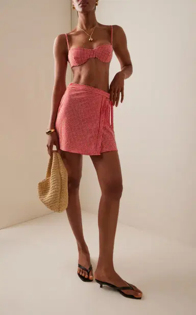 JUILLET SWIMWEAR The Wrap Plaid Skirt | Thumbnail 2