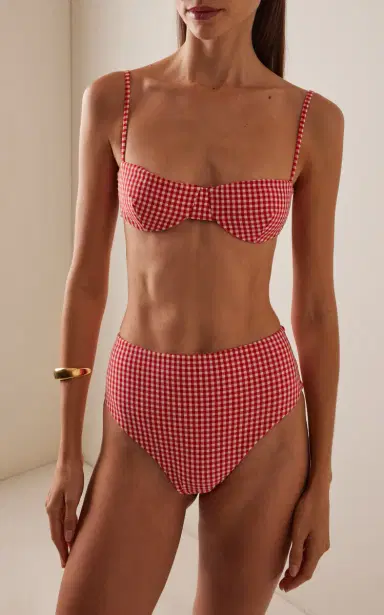 JUILLET SWIMWEAR Vera Plaid Bikini Bottoms | Thumbnail 2 JUILLET SWIMWEAR Vera Plaid Bikini Bottoms | Thumbnail 2
