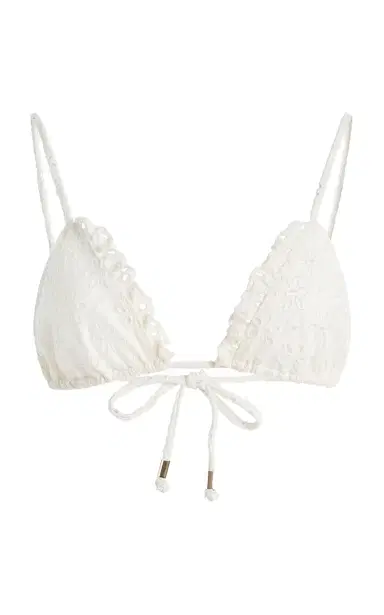 JUILLET SWIMWEAR Kennie Broderie Anglaise Bikini Top | Thumbnail 1 JUILLET SWIMWEAR Kennie Broderie Anglaise Bikini Top | Thumbnail 1