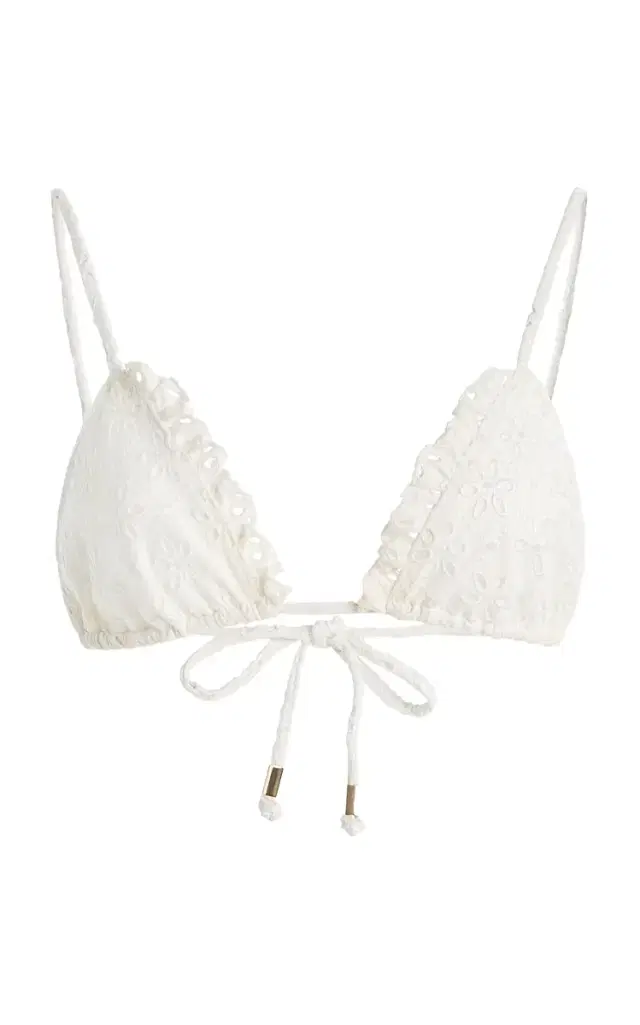 Kennie Broderie Anglaise Bikini Top