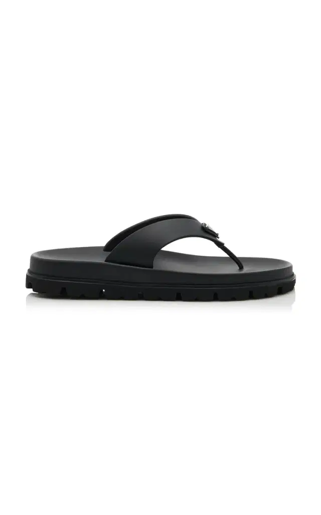 Prada Rubber Thong Sandals