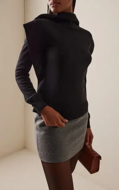 Marie Adam-Leenaerdt Square Wool-Blend Sweater | Thumbnail 3 Marie Adam-Leenaerdt Square Wool-Blend Sweater | Thumbnail 3
