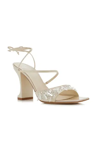 IZIE Arno Embellished Satin Sandals | Thumbnail 4 IZIE Arno Embellished Satin Sandals | Thumbnail 4