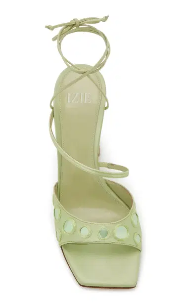 IZIE Arno Embellished Satin Sandals | Thumbnail 3 IZIE Arno Embellished Satin Sandals | Thumbnail 3