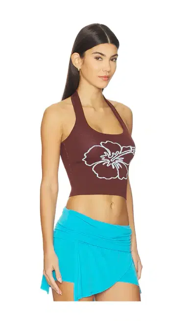 Kulani Kinis Knit Halter Tank Top | Thumbnail 2