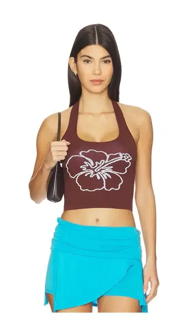 Kulani Kinis Knit Halter Tank Top | Thumbnail 1