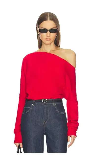 SRG Yolaine Cashmere Off-shoulder Sweater | Thumbnail 1 SRG Yolaine Cashmere Off-shoulder Sweater | Thumbnail 1