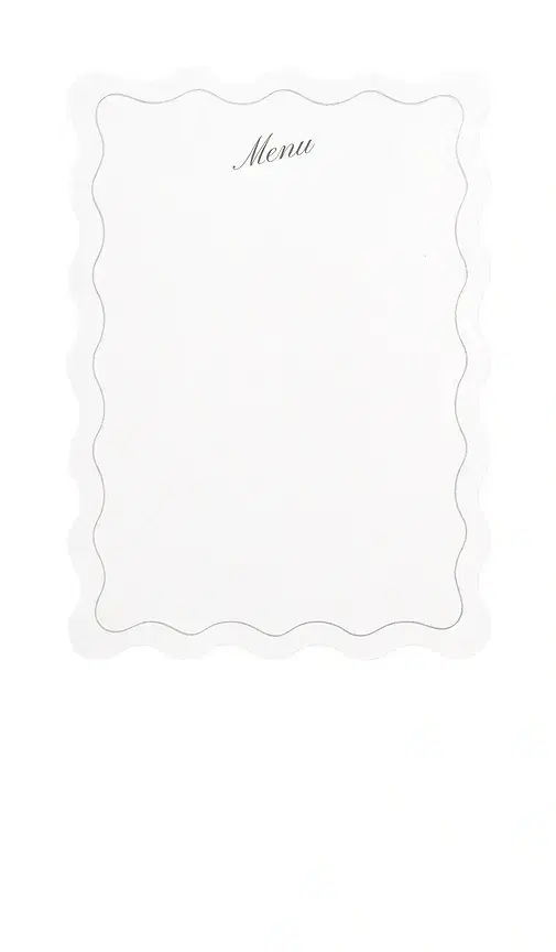 Papier Fruits Coupes Menu Set Of 20