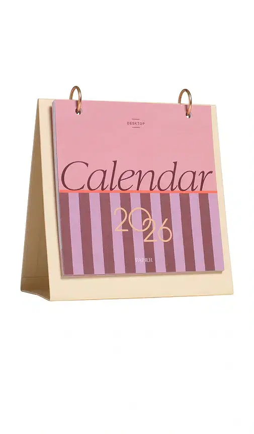 Papier Modern Type Desk Calendar