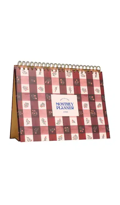 Papier Floral Gingham Monthly Desk Pad | Thumbnail 1 Papier Floral Gingham Monthly Desk Pad | Thumbnail 1