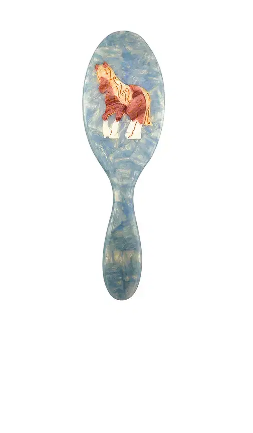 Solar Eclipse Hand-Painted Horse Amazing Hair Day Brush