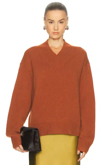 SRG Doris Cashmere V-neck Sweater | Thumbnail 3 SRG Doris Cashmere V-neck Sweater | Thumbnail 3