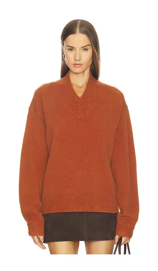 Doris Cashmere V-neck Sweater