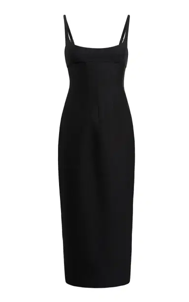 Khaite Lottle Scoop-Neck Silk-Wool Faille Maxi Dress | Thumbnail 3