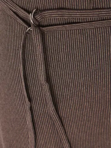 Deiji Studios Belted Pinstriped Organic Cotton Straight-leg Pants | Thumbnail 4