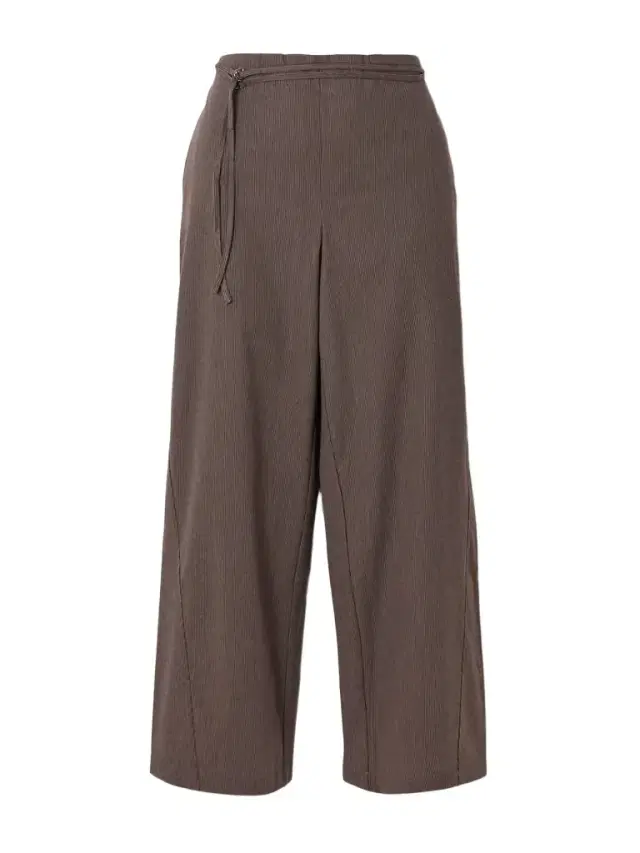 Belted Pinstriped Organic Cotton Straight-leg Pants