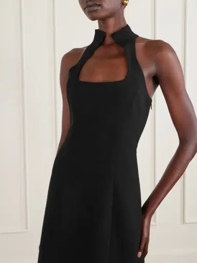Cult Gaia Paneled Woven Halterneck Mini Dress | Thumbnail 3 Cult Gaia Paneled Woven Halterneck Mini Dress | Thumbnail 3