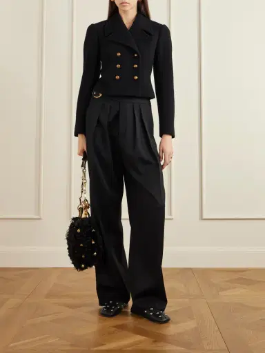 Chloé Studded Textured-leather Slip-ons | Thumbnail 4
